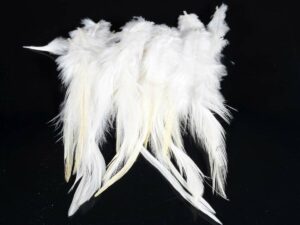 Cock Saddle Hackles – White